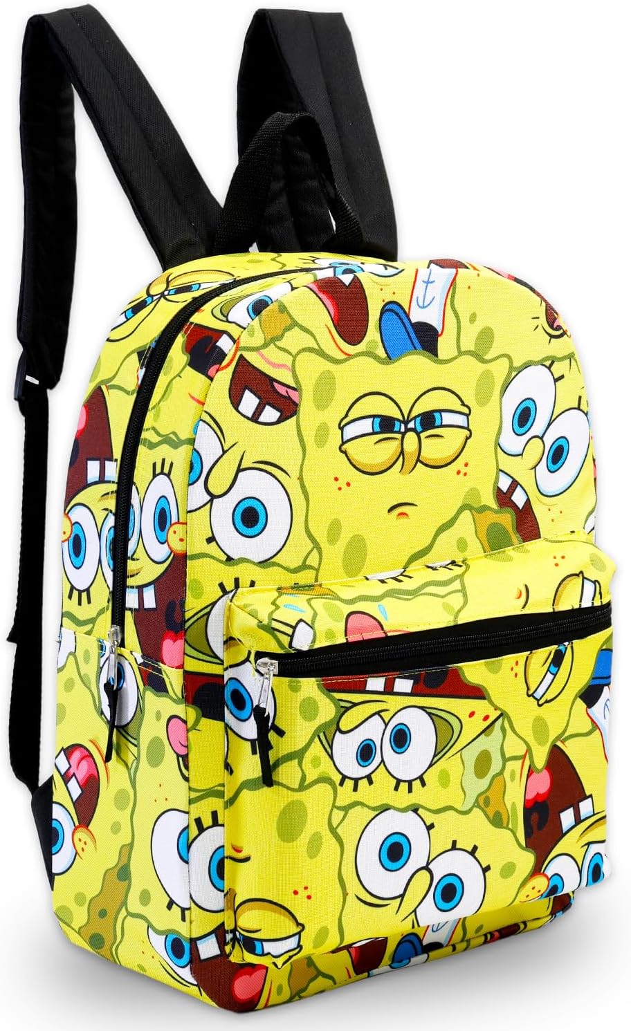 Spongebob Backpack for School - Bundle with 16” Backpack for Boys, Water Bottle, Stickers, More | Spongebob Squarepants School Bag for Kids, Girls, Boys