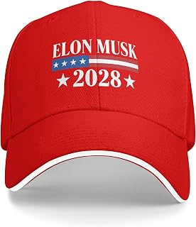 Elon Musk 2028 President Hat Elon Musk Golf Dad Hats for Men Women Running Baseball Cap