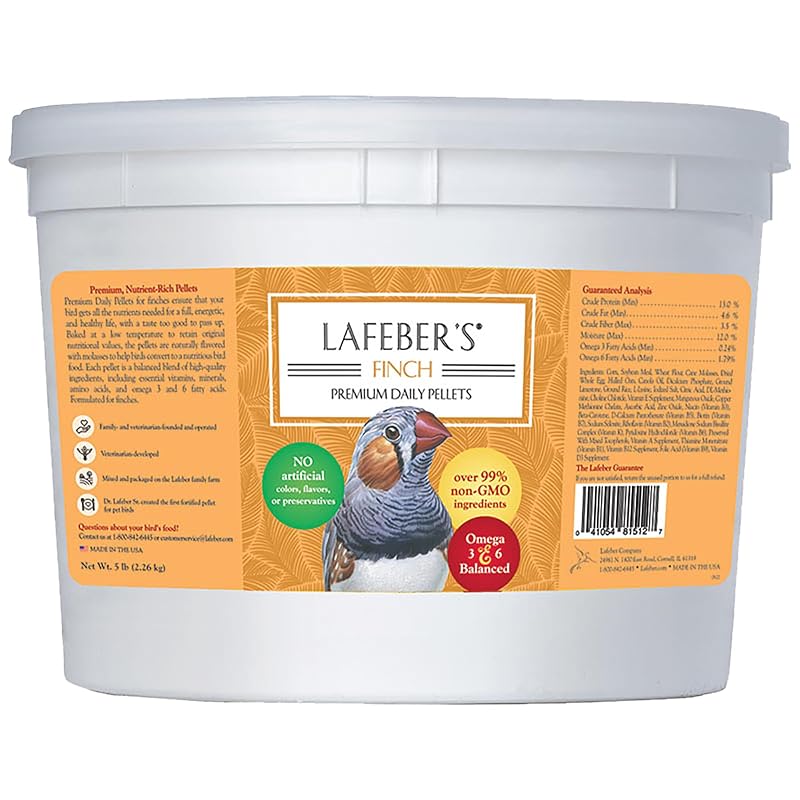 Alimento diário premium para tentilhões LAFEBER'S Finch Premium Daily Diet Classic, 2,27 kg