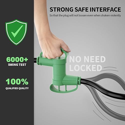 Miniatura 4 de Cable de extensión RV de 30 amperios de 15 pies para exteriores con mango de agarre, cable de alimentación flexible y resistente calibre 103 STW de