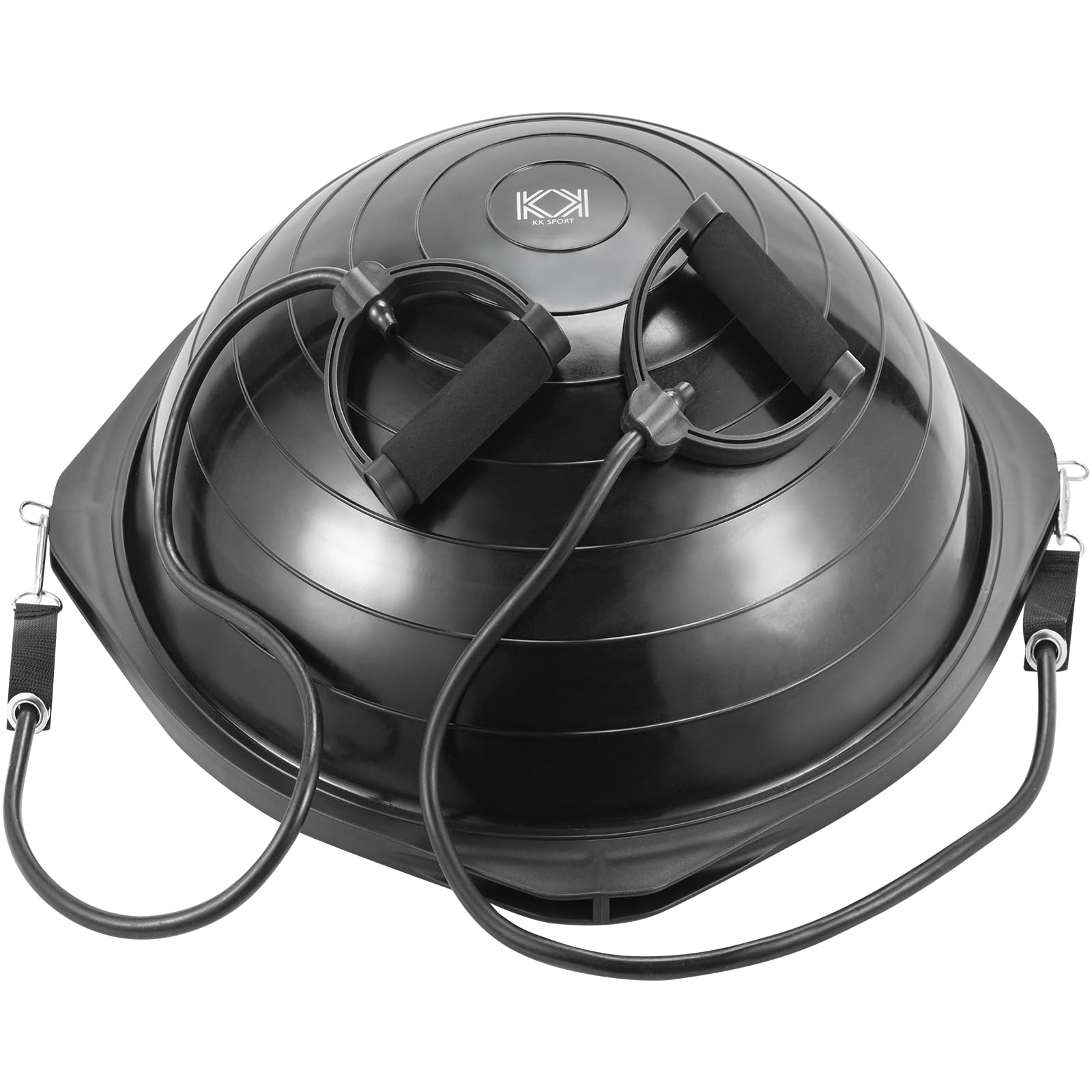 KK Balance Trainer – New Balance Trainer with Pump - Half Ball Balance Trainer with Resistance Band - Anti-Slip surfaces with 8 Non-Slip Foot Pads - Home Gym Equipment For Exercises