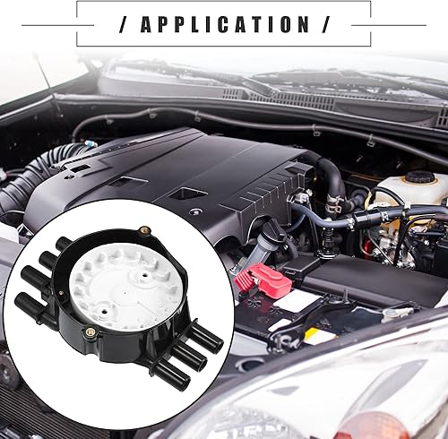 Miniatura 3 de Motoforti Juego de distribuidor de encendido, tapa de distribuidor de terminales de latón y kit de rotor, para GMC Sierra 1500 1999-2007, plástico,