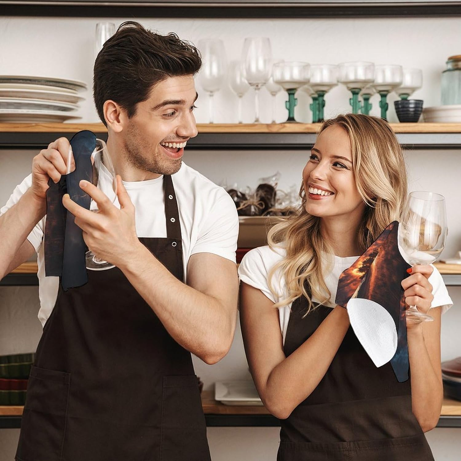 Tree with Thunder Strikes Towel Hand Towels Decorative Towel for Bathroom Kitchen Shower Gym 4PCS