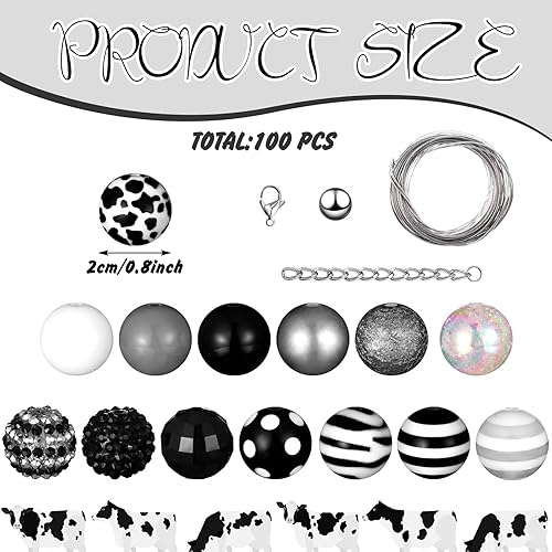 Vista 69 de Sasylvia 100 cuentas de diamantes de imitación de 0.78 pulgadas (0.787 in), bolas de discoteca brillantes, de plástico, gruesas, sueltas, redondas