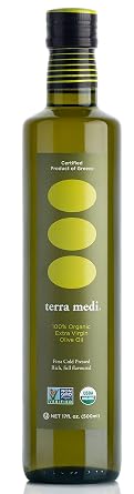 Terra Medi Greek Organic Extra Virgin Olive Oil, 17 Ounce