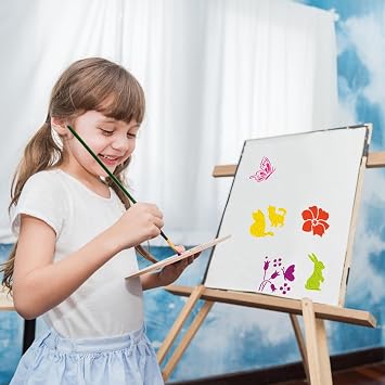 64 Pcs Animals and Plants Stencils Set for Painting,Butterfly Flower Bird Reusable DIY Painting Stencils for Wood,Wall,Furniture and Card Making,Scrapbooking,DIY Home Decor(3 x 3 Inch)