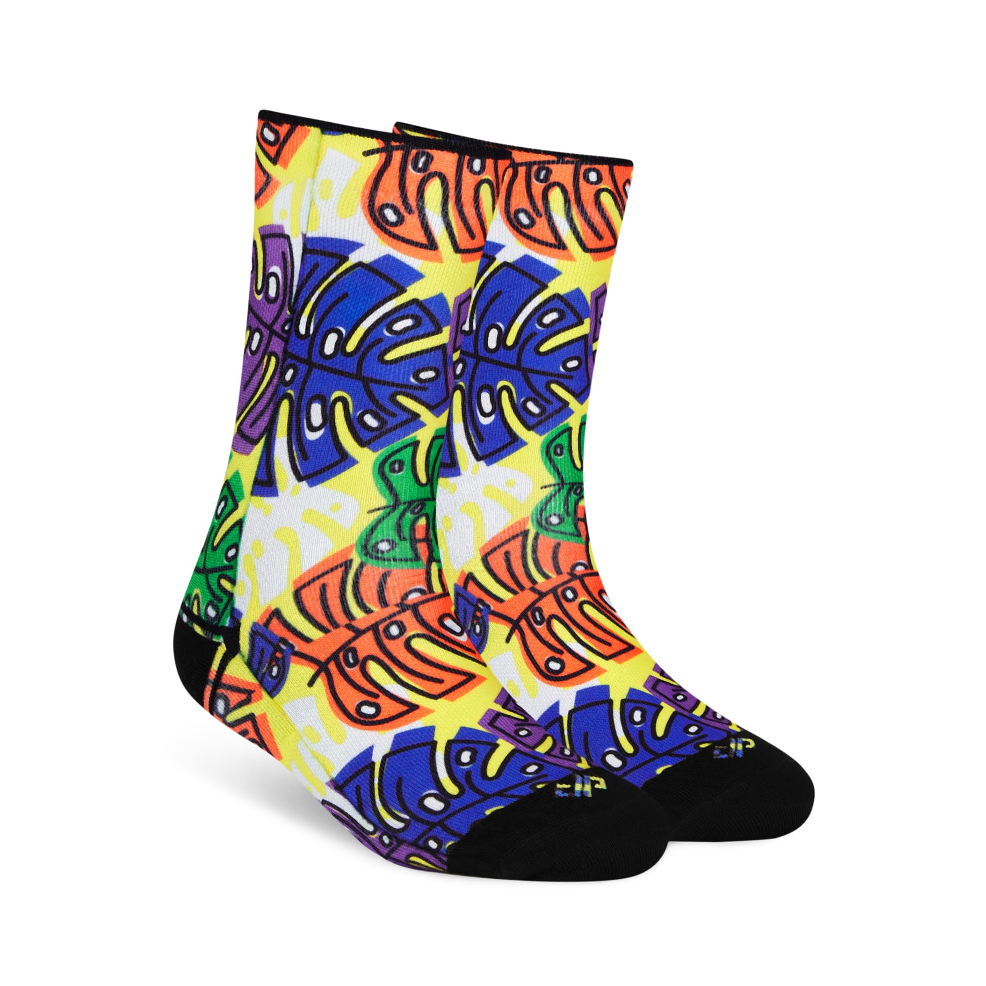 Men & Women Crew Length Socks (Botanika) (Pack of 1 pair; Multicolour; Anti-Odour; Breathable; Durable)-image-38