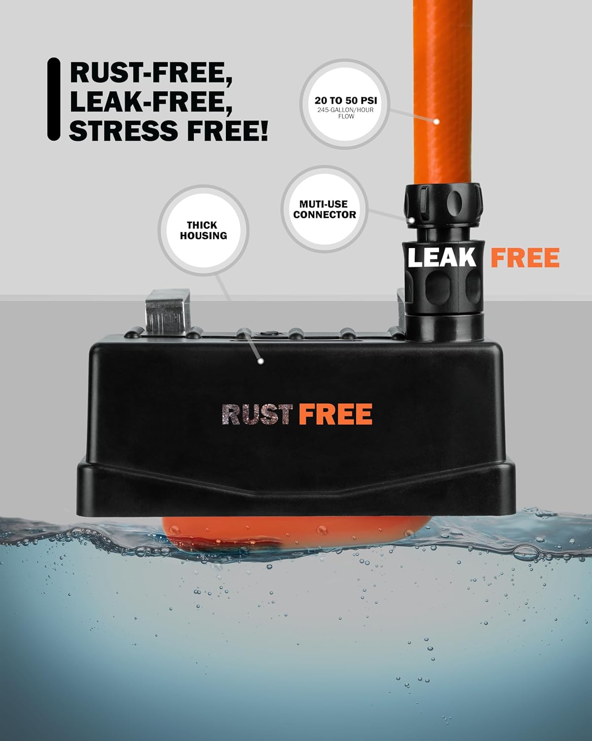 2 Stock Tank Float Valve – Livestock Water Tank Float - Water Trough Float Valve for Cattle, Goat, Chicken & Horse Water Trough Float | Pond, Fountain, Pool – 3/4" Connector Included