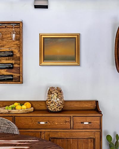 Miniatura 7 de VIYYIEA - Cuadro retro con marco dorado y pintura al lienzo en óleo para pared de sala de estar, decorar el hogar, habitación y regalar a amigos o