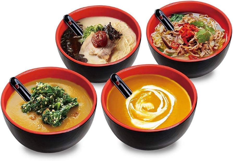 Amazon.com: ChefVentions - Red & Black 8oz Ramen Ceramic Bowl Amazon.com: ChefVentions - Red & Black 8oz Ramen Ceramic Bowl