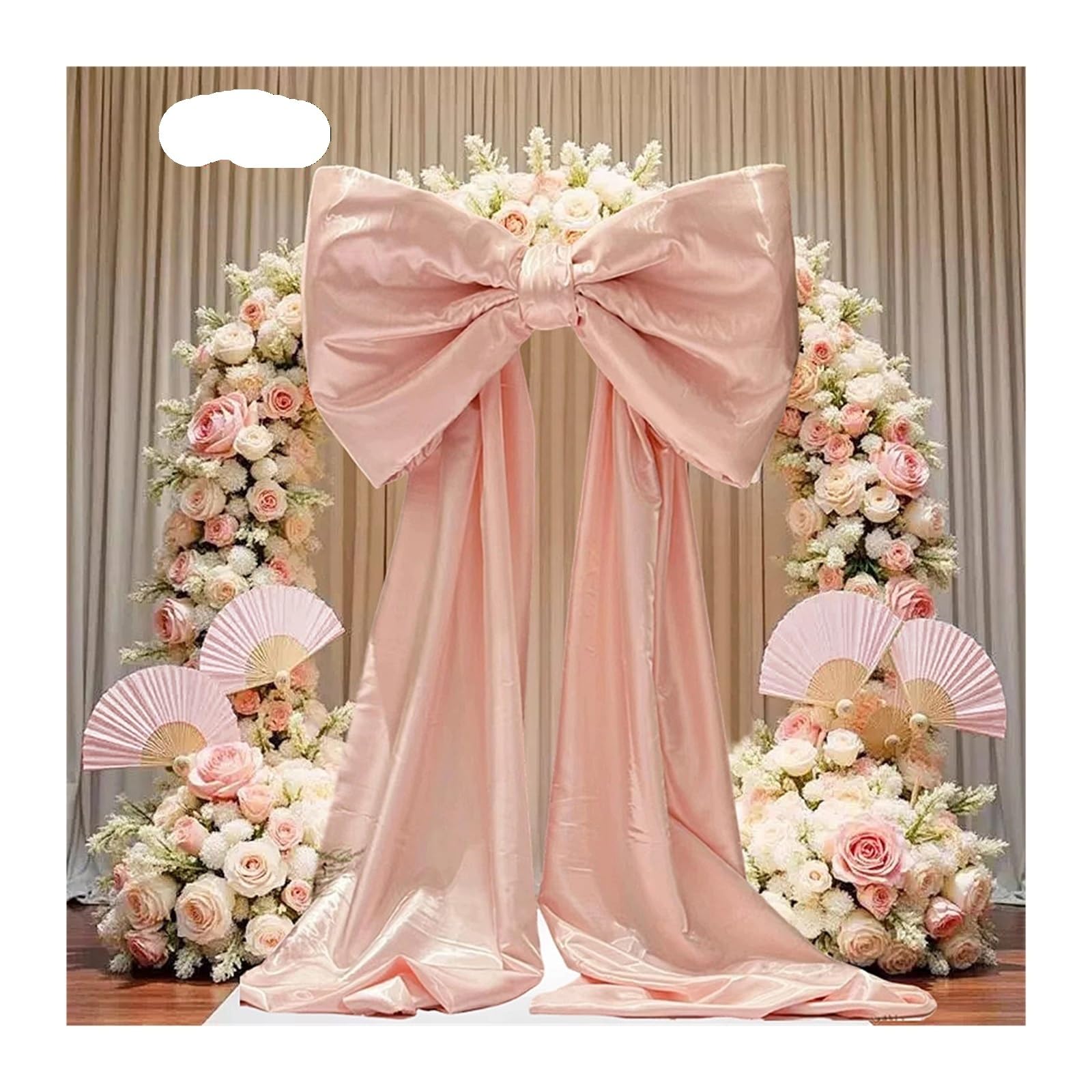 MFESFCS Giant Bow Decorations Oversized Giant Bow Decor For Wedding Birthday Party Photo Props Shop Window Decor(F pink 1.5mmX2.2m)