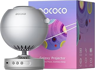 POCOCO Galaxy Lite Star Projector, Proyector de Estrellas para el Hogar, Lámpara Nocturna Planetaria para Bebés, Proyector de Galaxias para Fiestas, Regalo de Cumpleaños