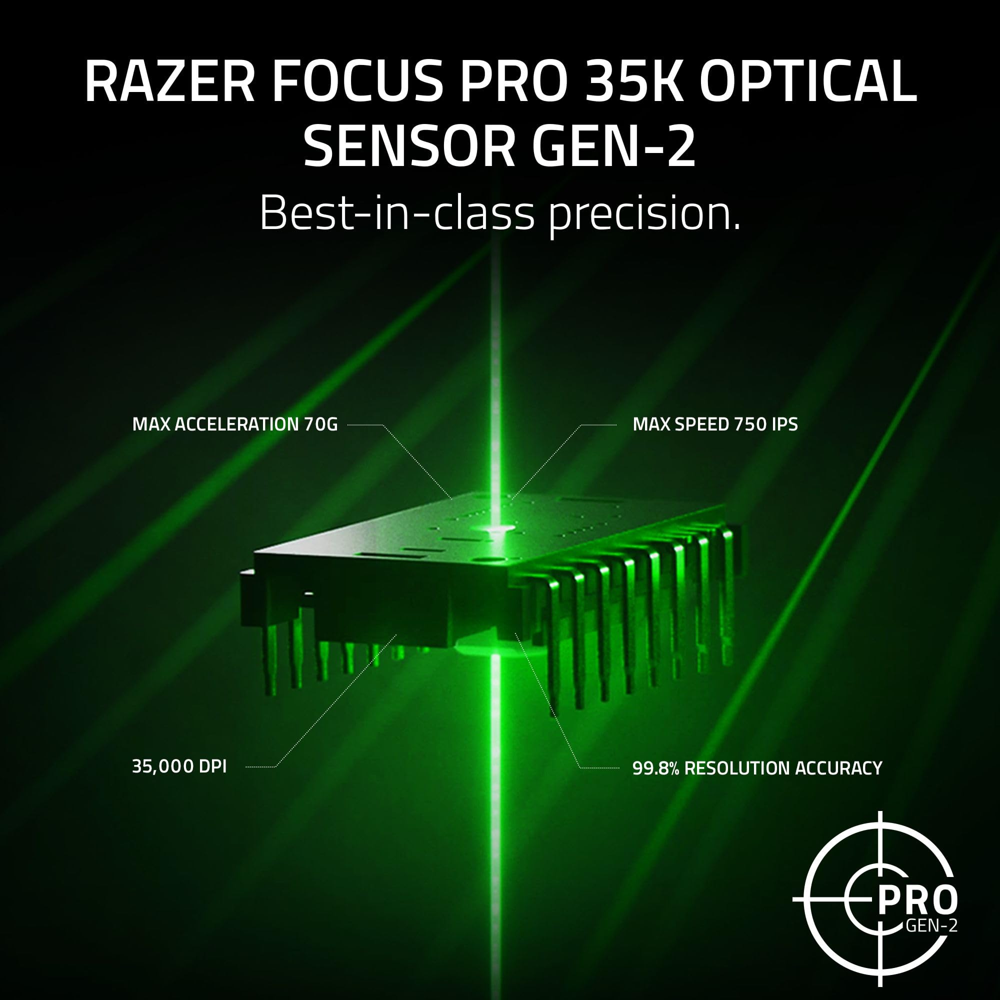 Razer Ratón inalámbrico para Juegos Viper V3 Pro SE: Ligero 54g - Dongle de Voz 1K - Sensor óptico de 35K dpi - Interruptores ópticos Gen3 - Forma simétrica - 8 Controles programables - 95 Horas