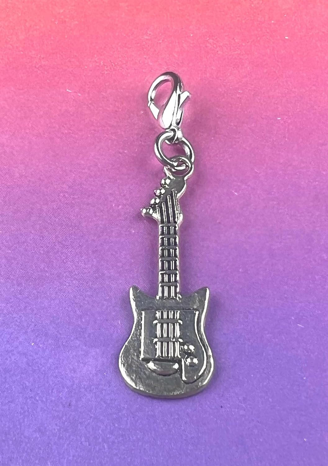 Guitar Clip on Charm Perfect for Necklaces and Bracelets 98Ae - Image 5