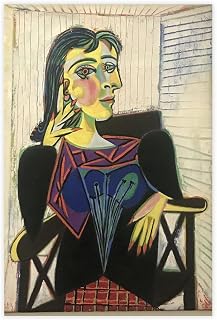 Portrait of Dora Maar by Pablo, Picasso Poster Print for Teen Boys Room Wall Art Canvas Painting Print Unframe-style 12x18inch(30x45cm)