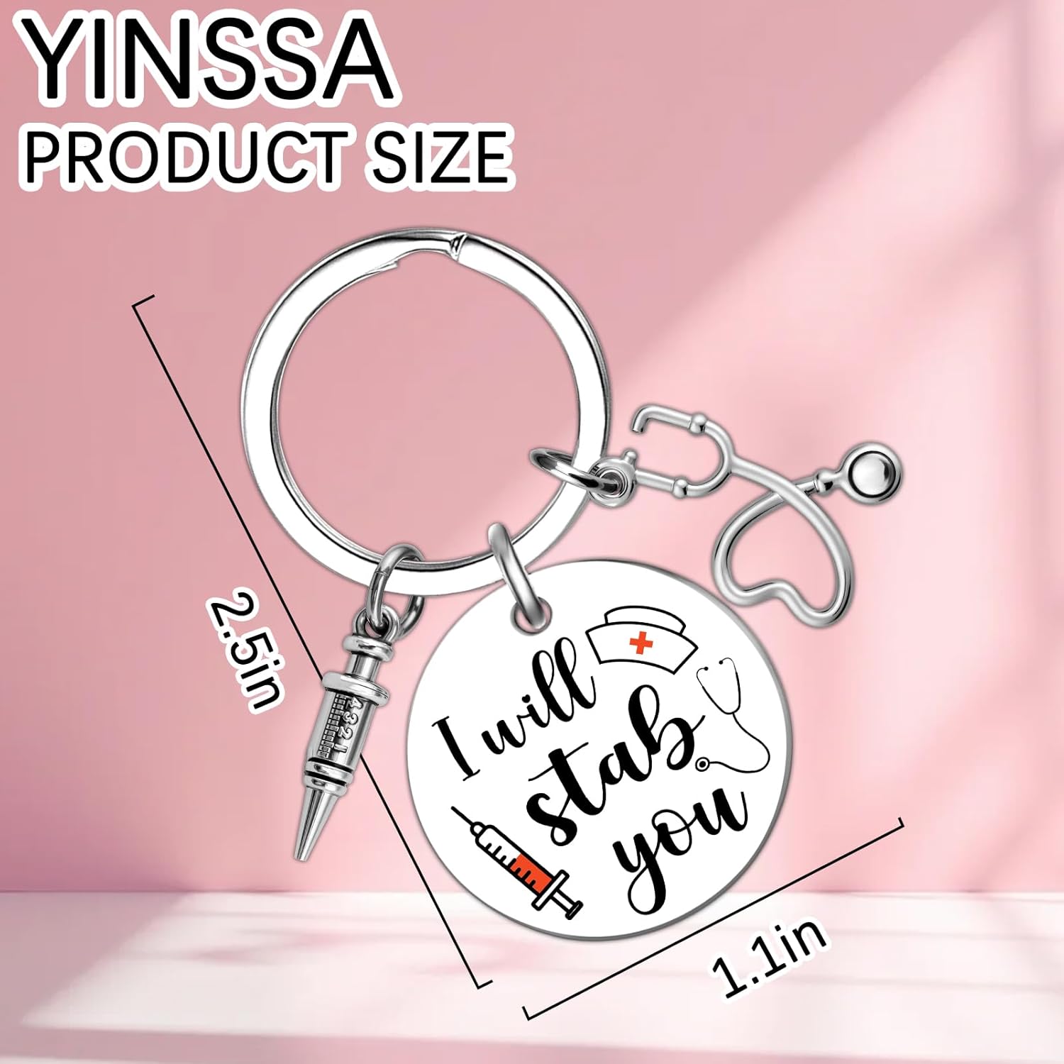 Medical Assistant Gifts Keychains Cool Gifts For Nursing Students Nurses Appreciation Gift Nurse Practitioner Medical Assistant Cool Nursing Student Christmas Gift Keychain - Image 2