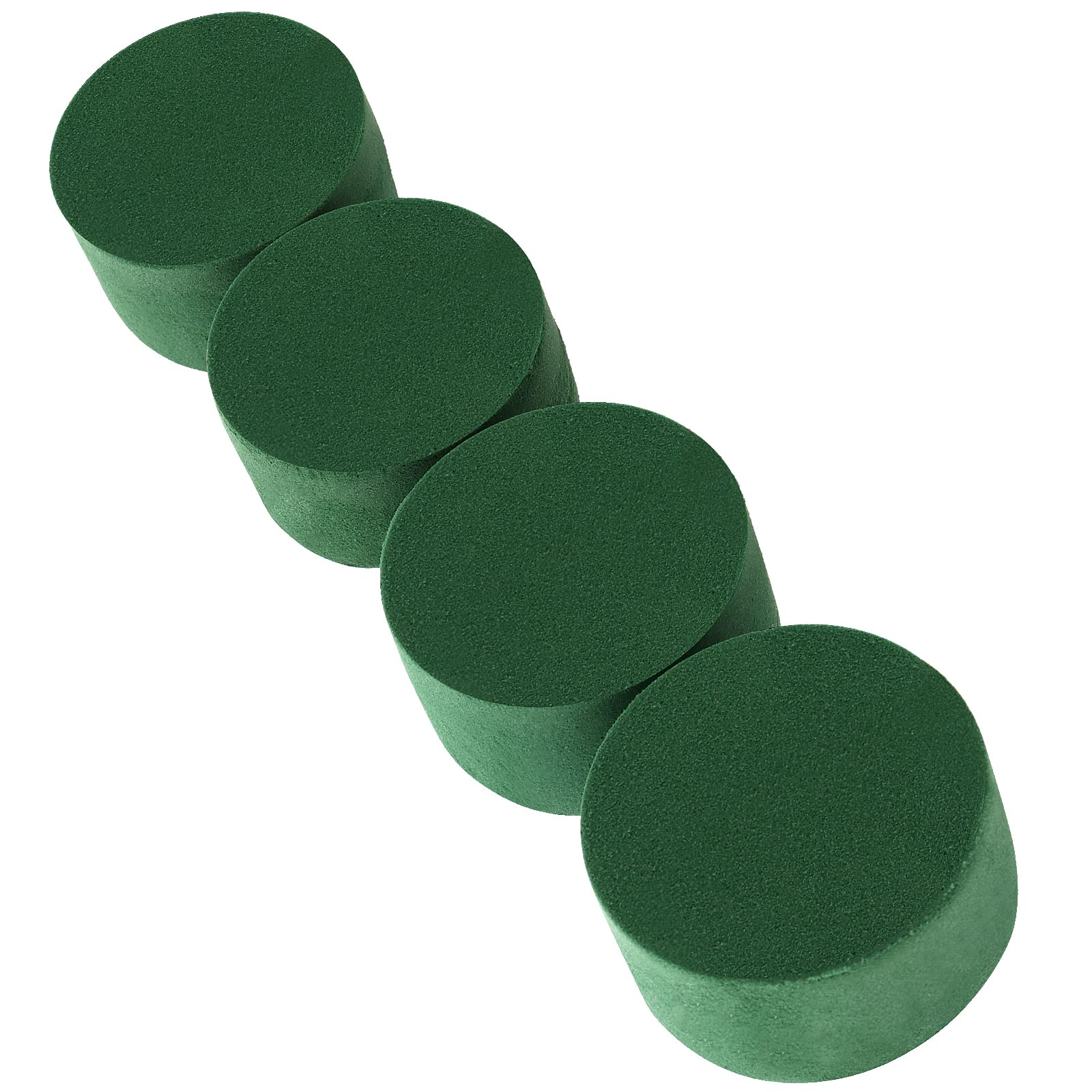 JEUIHAU Set di 20 ciotole e vassoi in schiuma per fiori, 12 cm, rotondi, con contenitore, per composizioni floreali, matrimoni, fai da te