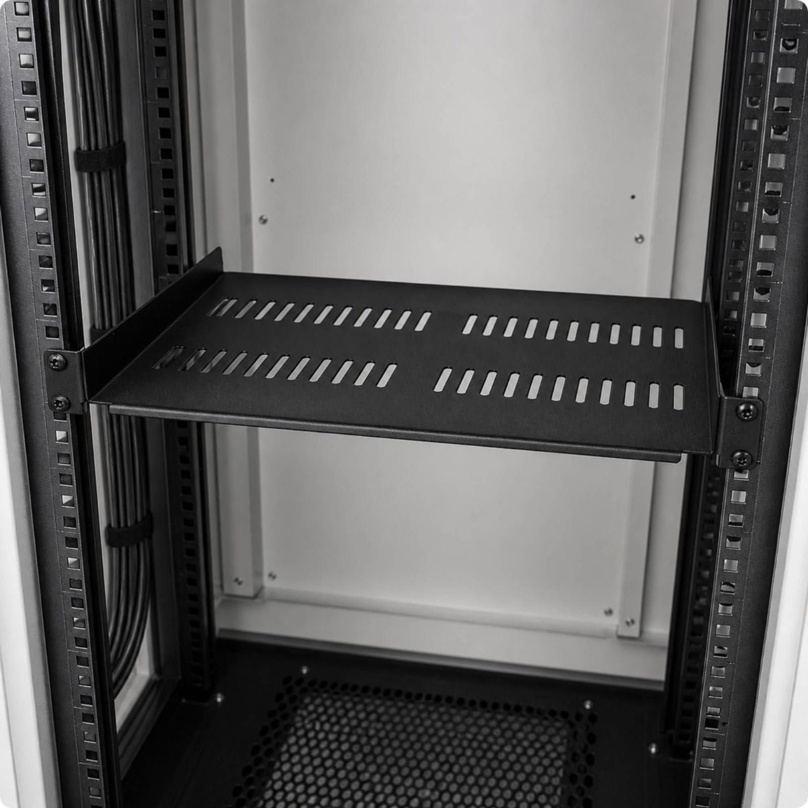 Plateau Rack 1U Capacité Élevée Étagère Rack Serveur 1U Polyvalent Étagère pr Montage en en Acier pr Stockage Équipement Réseau