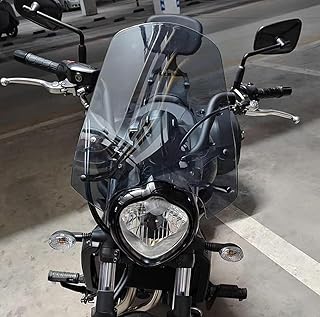 Pare-Brise pour Moto Vulcan S 650 2015-2026 VN650 EN650 Bulle Touring Déflecteur (Fumée Grise)
