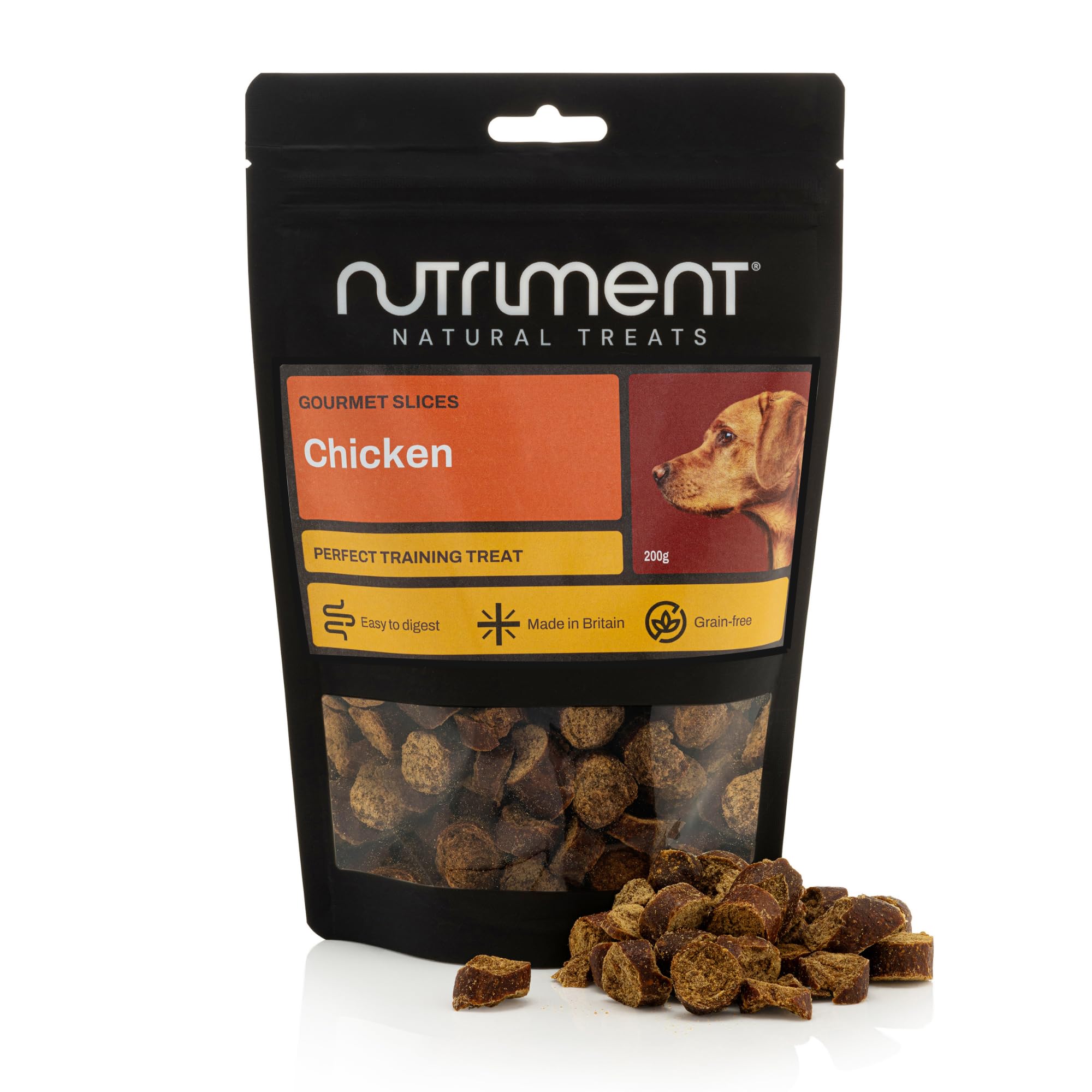 Natural Treats Gourmet Slices Chicken Bites for Dogs (200g) Highly Digestible Grain Free Training Treats