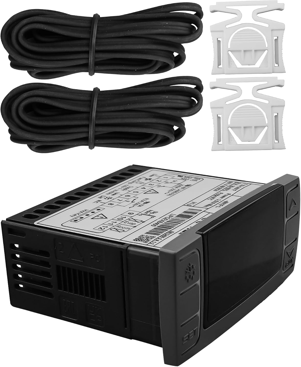 XR06CX-4N1F1 Temperature Controller for 120V 50-60HZ Commercial Refrigerators Freezer Includes Temperature Sensor Probes and Clasp