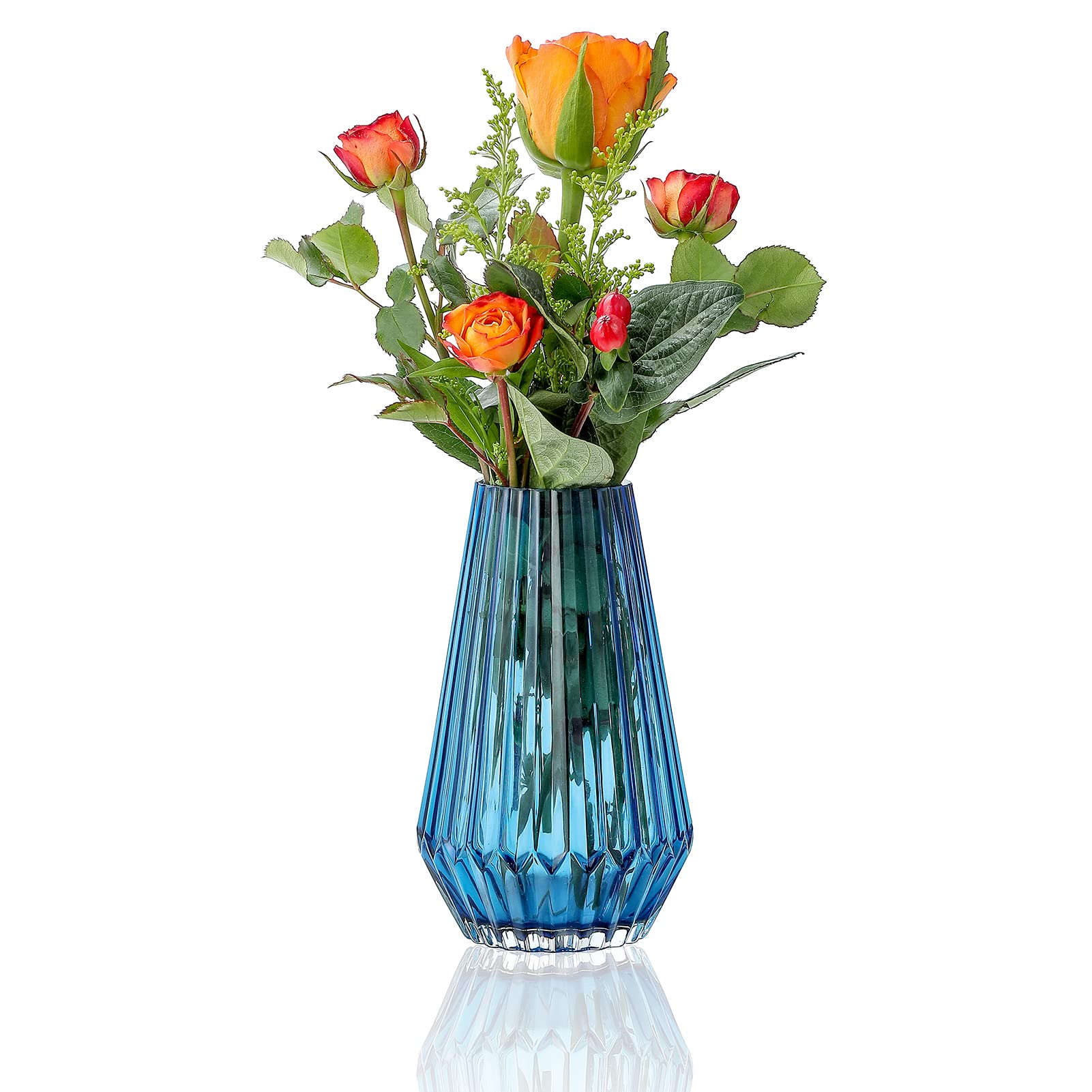 Vase Fusuma bleu moyen G pour raviver un mobilier trop terne