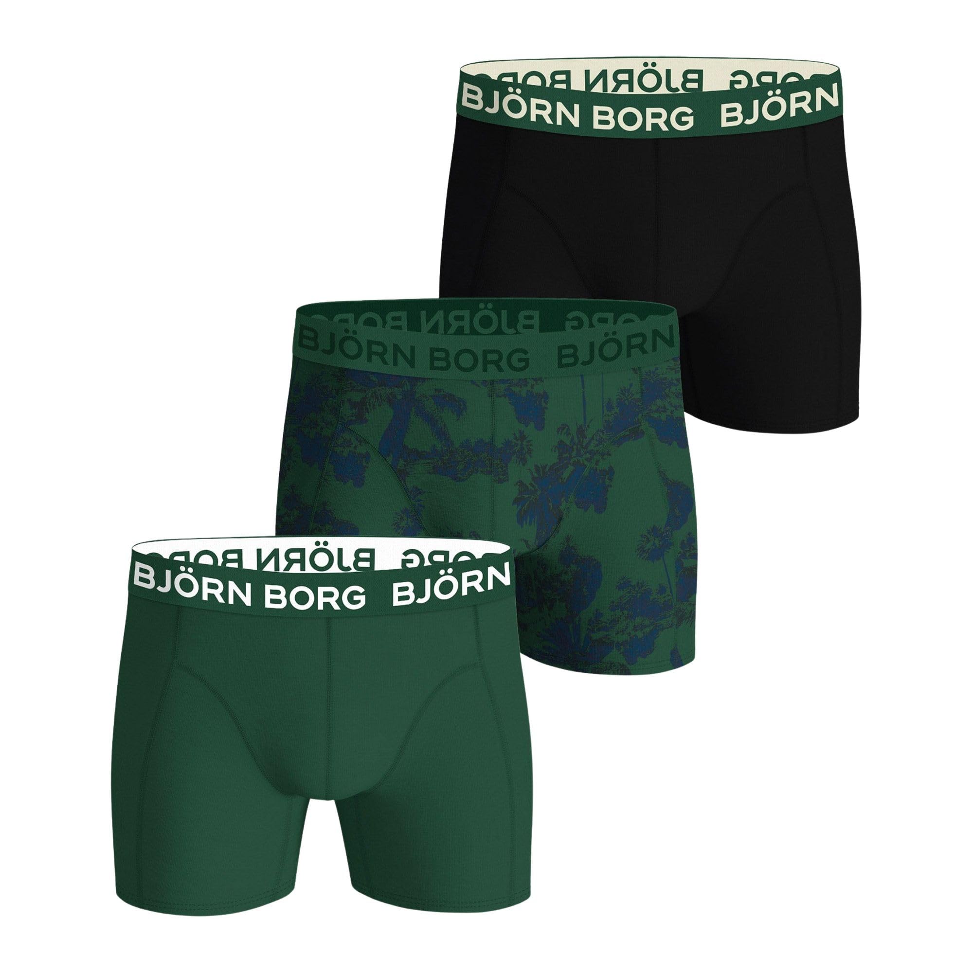 Bjorn Borg Cotton Comfort Stretch Boxer 3 Pack Large (Multi)