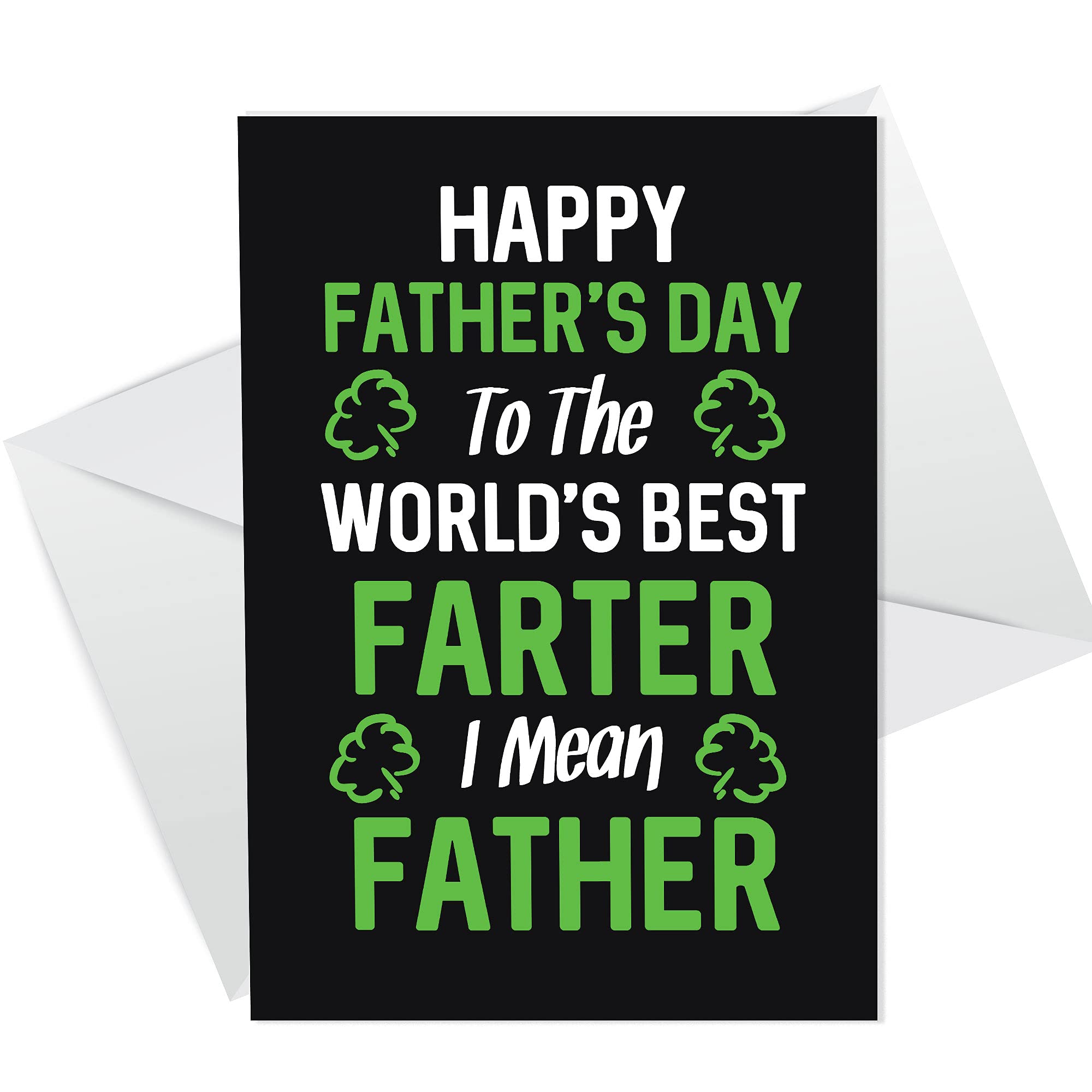 RED OCEAN Funny Cheeky Fathers Day Card Novelty Rude Humour Card For Dad Daddy Father