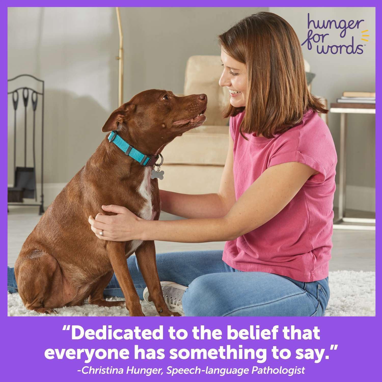 Hunger for Words Set de Nombres Propios para Mascotas Que Hablan, 3 Botones grabables para Perros, Botones comunicadores para Mascotas