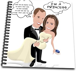 3dRose db_60000_2 Prince William and Kate Middleton Wedding Memory Book, 12 by 12-Inch