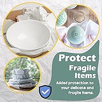 Vista 2 de Papel de embalaje de papel de periódico: 320 hojas, hojas grandes de papel de embalaje sin imprimir de 27 x 17 pulgadas para mudanza, envío