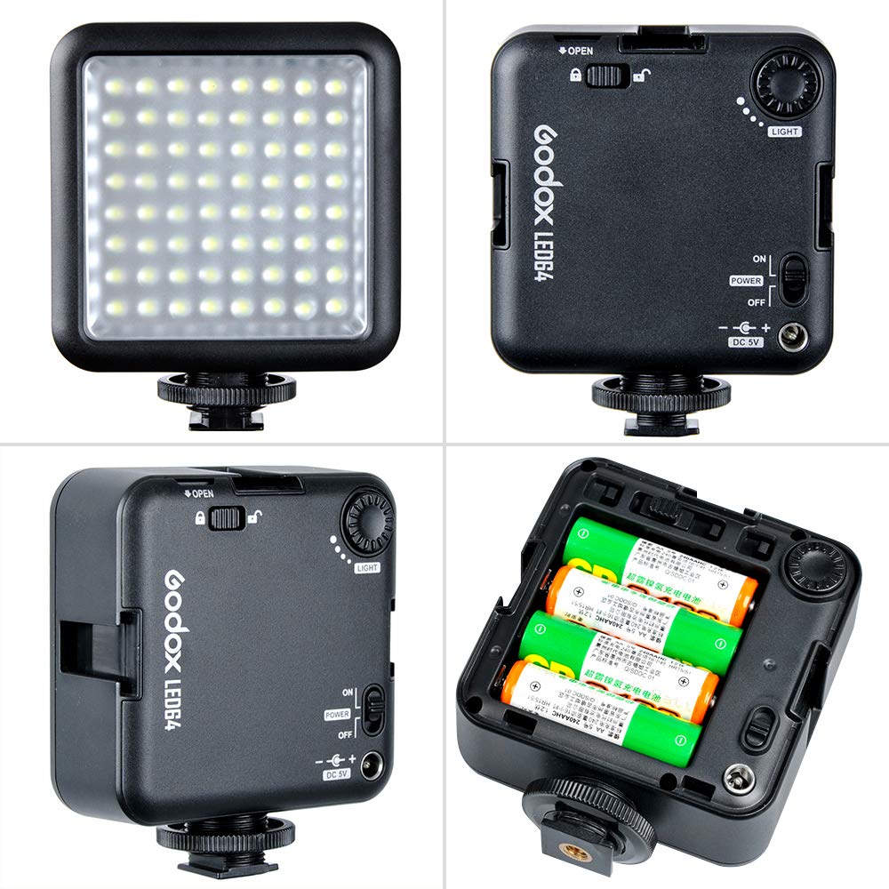 小型ライト　ビデオライト　一眼レフLED Amazon | GODOX LED64 LED 定常光ライト 補助照明 撮影用ライト