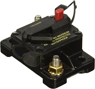 Bussmann CB185-60 Waterproof High Amp Flush Mount Type III (3) Circuit Breaker (60 Amp), 1 Pack
