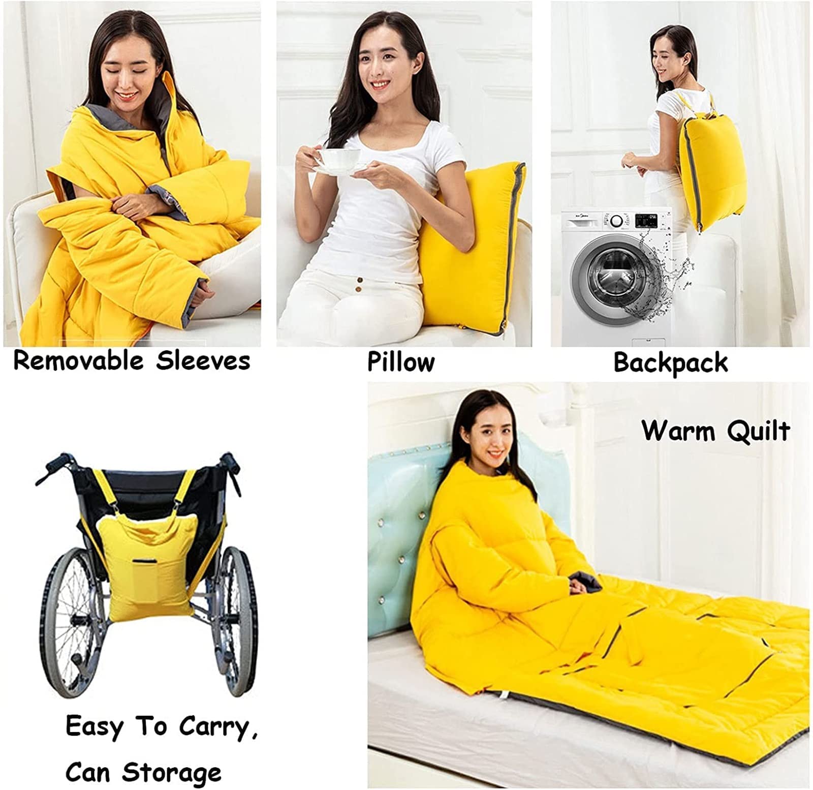 Manta para Silla de Ruedas, Manta térmica para Silla de Ruedas, Manta para el Regazo para Personas Mayores, Capa para Silla de Ruedas a Prueba de Viento para Pacientes Mayores y PE