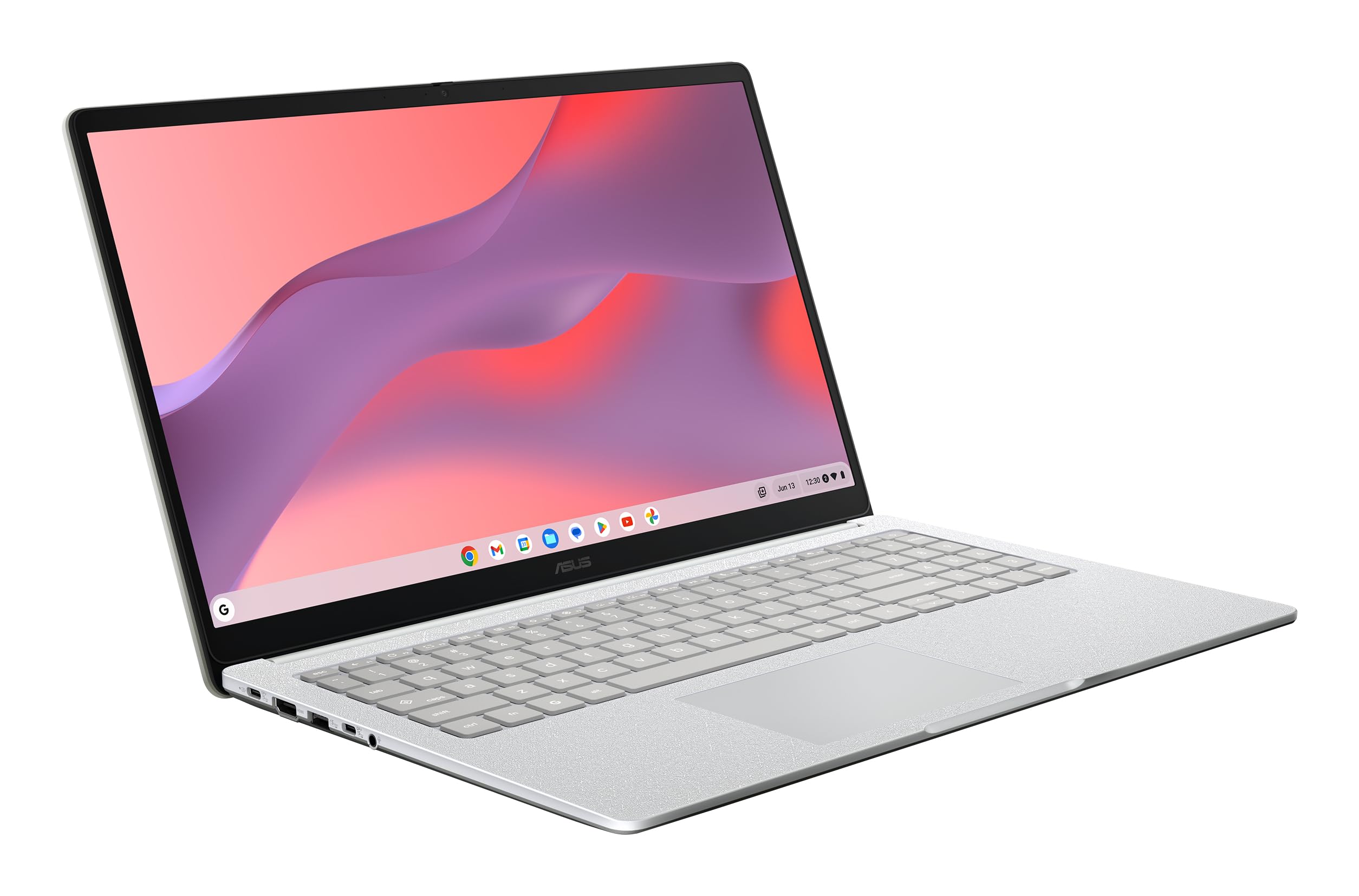 ASUS Chromebook CX1505CTA - 15.6" Full HD Laptop (Intel N50, 4GB RAM, 128GB eMMC, ChromeOS) QWERTY Case and Mouse Included +3 Months Google AI Pro with Gemini Pro and 5TB Storage