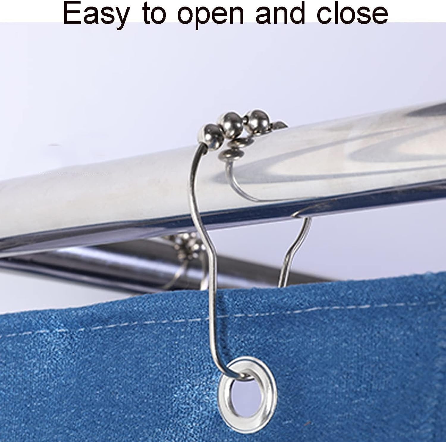NALsa Round Curtain Dressing Room Clothing Store Fitting Room, Portable Fitting Room Stainless Steel Mobile Track Display Stand semi-Portable Fitting Room