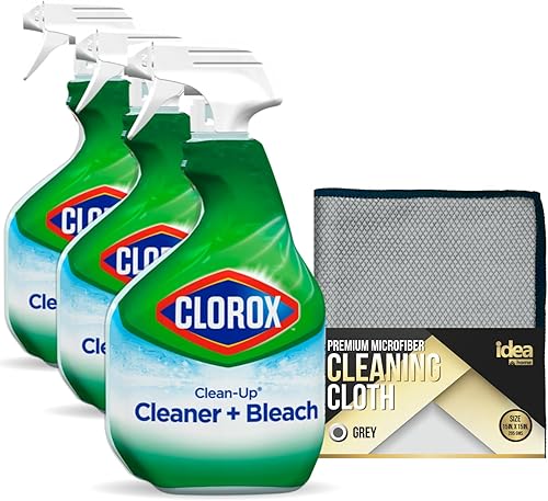 Clean-Up - Limpiador multiusos + blanqueador, espray de limpieza de cocina, baño y ducha, 32 onzas, compatible con Clorox (paquete de 3) paquete de