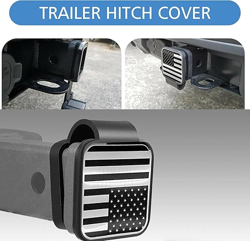 Miniatura 7 de 1 accesorio para enchufe de remolque de automóvil, cubierta de enganche de remolque duradera impermeable de 2 pulgadas, cubierta de tubo de remolque