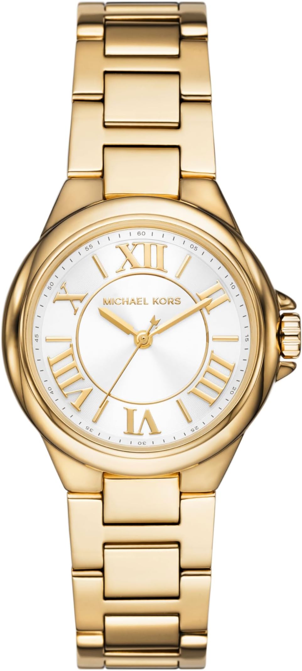 Michael Kors Camille Watch for Women, 33mm Quartz Chronograph Movement with Stainless Steel Strap