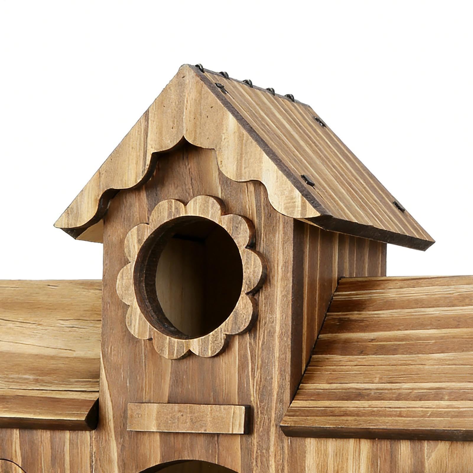 s para Pájaros de Exterior | Decoración rústica de Madera Natural | s de Descanso para pájaros, Decoración de Exterior para Jardín, Patio, Terraza, Balcón