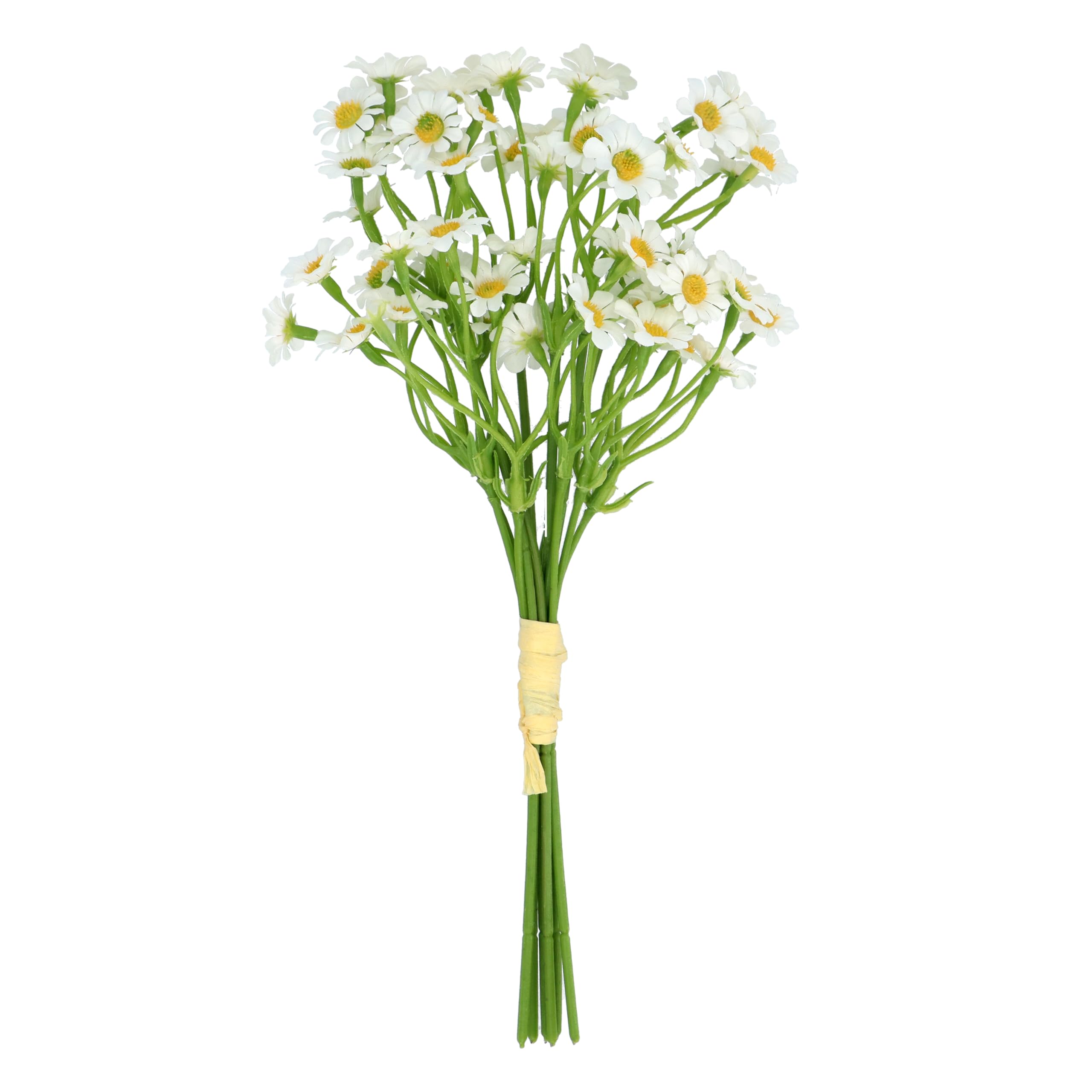 Gisela Graham White Artificial Daisy Flower Bunch, Posy 27Cm