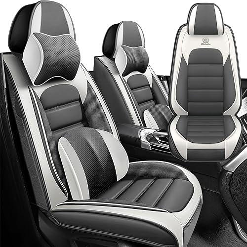 Fundas de asiento de automóvil para Chevrolet Trailblazer EXT 2002-2006, funda de asiento de piel sintética impermeable, suave, transpirable, con
