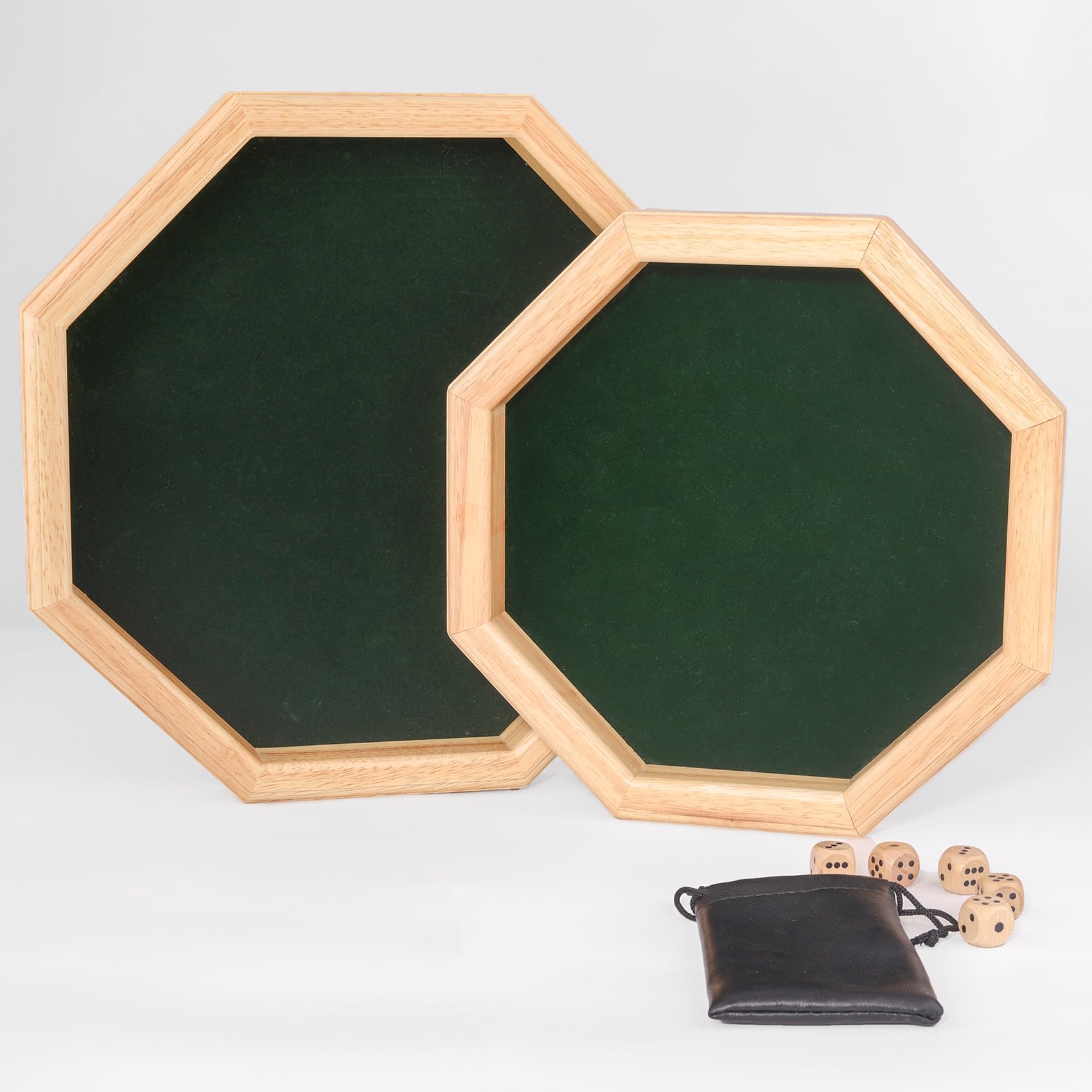 Piste de dés, 30 CM/11,81 in Plateau de des en Bois,Plateau de des, Piste de des, Piste de des+Dés & Ceintures, Convient pour Plateau Jeu de Dés pour Les Jeux de Table DND et RPG