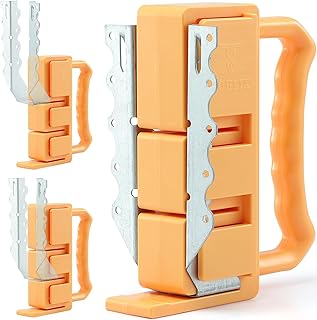 3-Slot Joist Hanger Installation Jig | Adjust Beam & Joist Alignment up to 4" Difference | Fits 2x4, 2x6, 2x8, 2x10, 2x12 Lumber | Fast & Easy Tool for Deck Building, Floor, Framing Projects