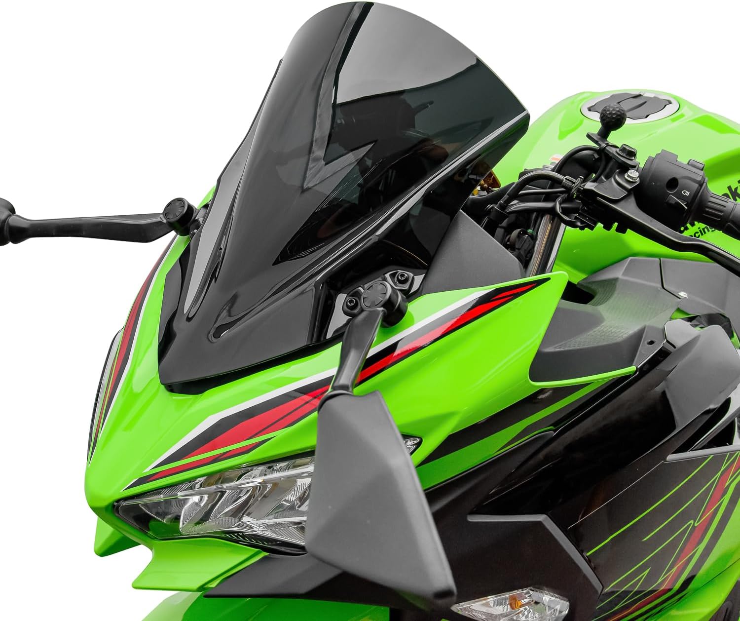 Motorcycle Windscreen Windshield Deflector for Ninja 400 250 Ninja400 Ninja250 2018 2019 2020 2021 2022 2023 2024, Smoke