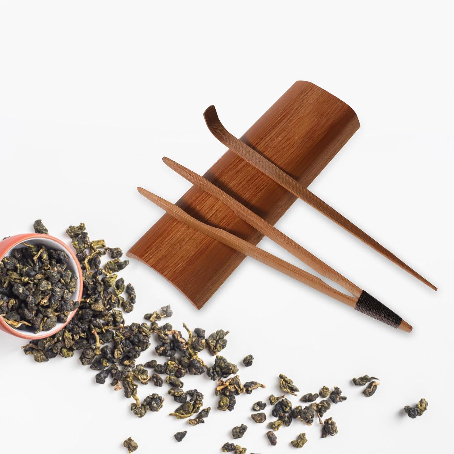 PRETYZOOM Gongfu Tea Set Accessories Chinese Tea Utensils Clip Needle Spoon for Loose Ceremony Set for Kung Fu Brewing 1 7.08 X 2.36 X 0.78 in image 2
