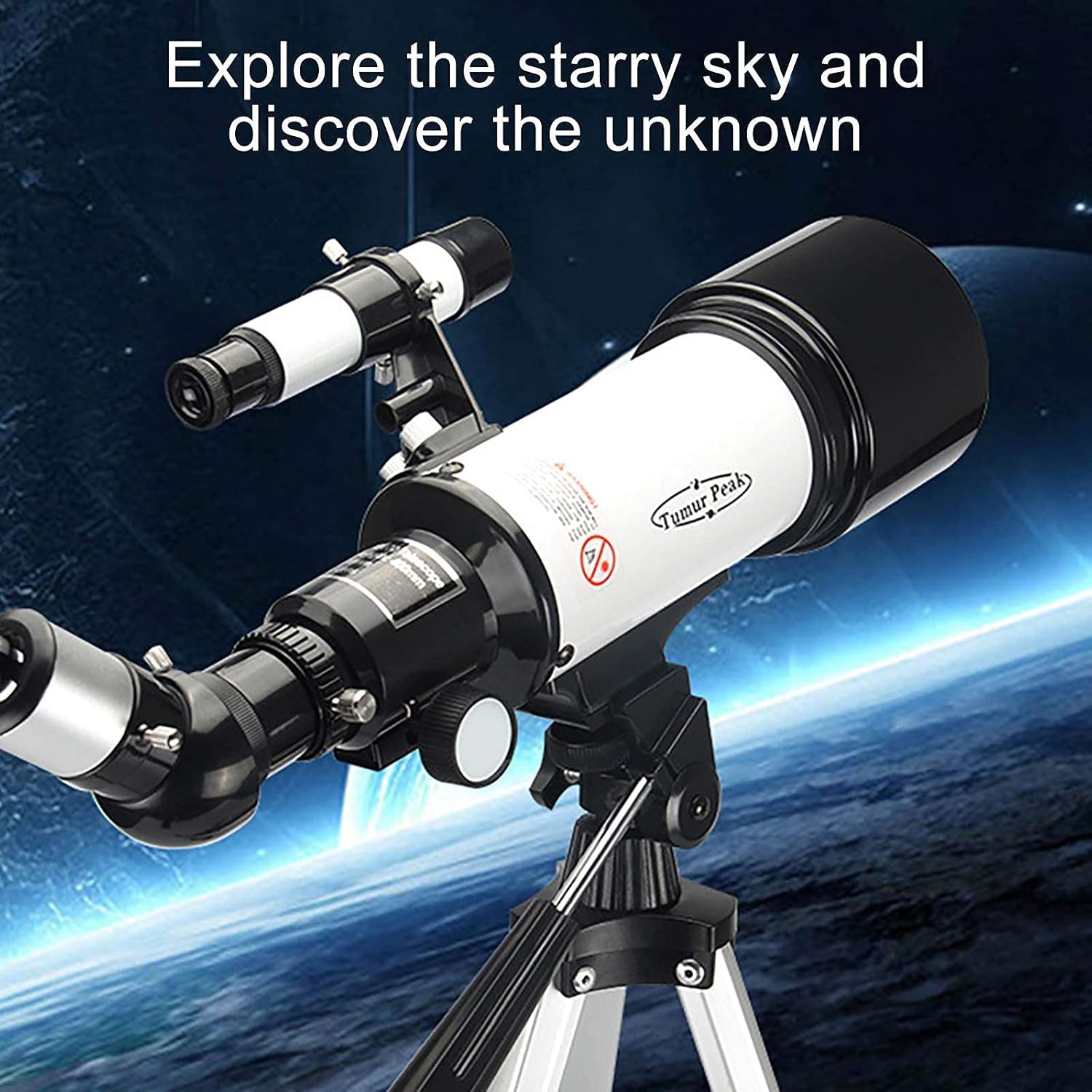 Telescope for Kids Beginners Adult Wide-Angle Astronomical Telescope 150X Beginner Monocular Lunar Observation Telescope for Astronomy Telescope Beautiful Home (B)