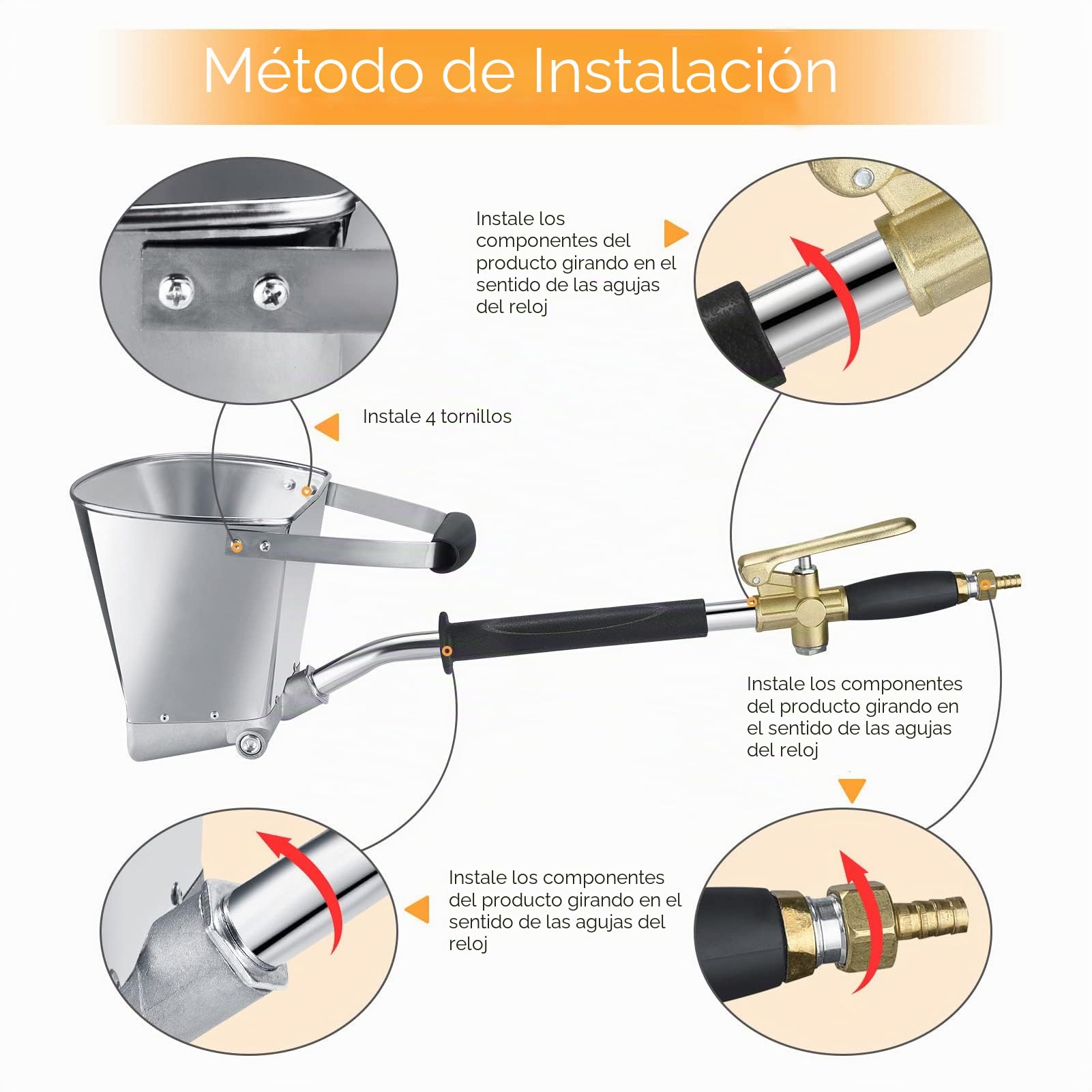 Pulverizador de mortero de yeso de 4 chorros, herramienta neumática de pulverización de estuco de mortero de cemento, pulverizador automático de hormigón con tolva de aire para pintar paredes o techos