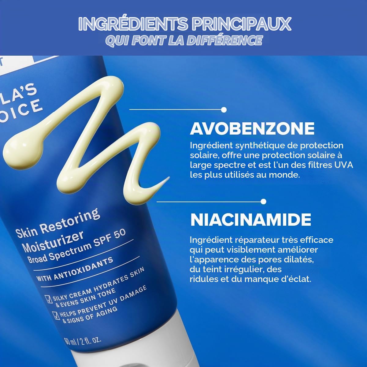 Paula's Choice Hydratant SPF 50, Hydrate & Protège, Peau Rrès Sèche, 60 ml | Crème Solaire Visage Hydratante et Anti-Âge - Pour Peau Sèche - avec Beurre de Karité & Vitamin B3 - Réduit les Taches Brunes