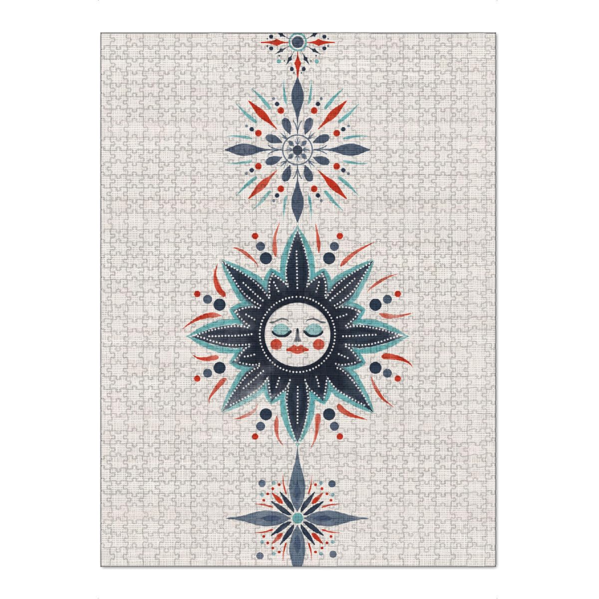 artboxONE-Puzzle XXL (1500 Teile) Abstrakt Winterhimmel - Puzzle Himmel Magie Schnee
